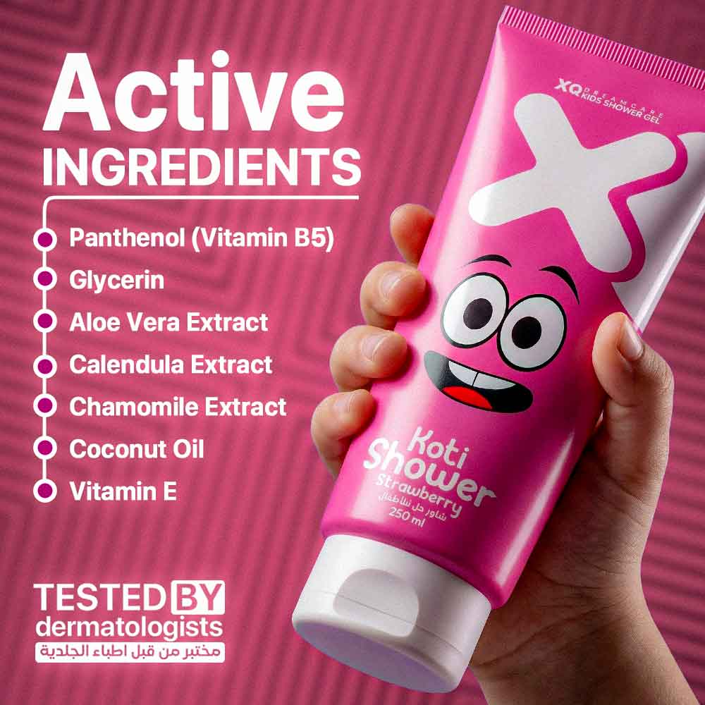 XQ Kids Koti Shower Gel – Strawberry