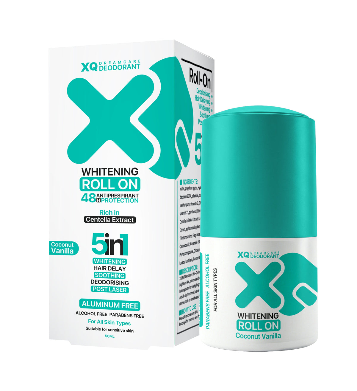 Roll-On Deodorant 5-in-1 (Coconut Vanilla Scent)